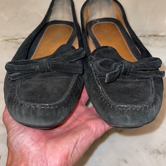 PRADA suede bow driver loafer - Picture 3 of 9